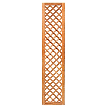 Trellis, diagonaal hardhout met lijst 180x40 cm glad geschaafd