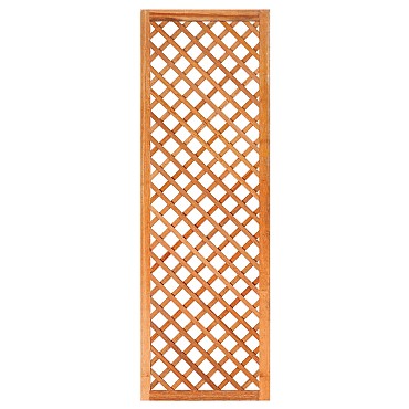 Trellis, diagonaal hardhout met lijst 180x60 cm glad geschaafd
