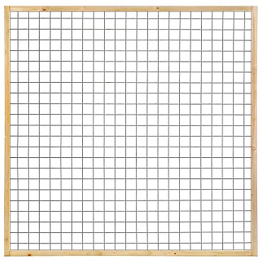 Gaaselement met kader 45x45 mm geïmpregneerd 180x180 cm