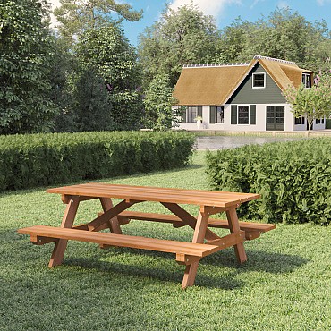 Hardhouten picknicktafel Business