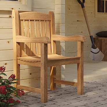 Tuinset teak Blokstoel Birmingham