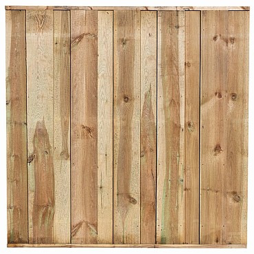 Tuinscherm Losser, groen geïmpregneerd grenen, RVS-geschroefd, 11-planks 180x180 cm