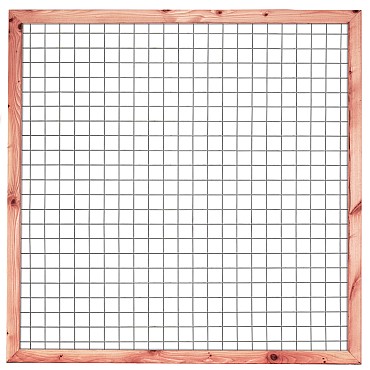 Gaaselement met kader 45x70/robuust lariks/douglas 180x180 cm