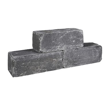 Palinoblock getrommeld 60x15x15 cm Antraciet