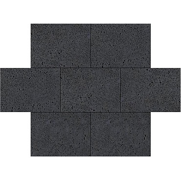 Oud Hollandse tegel 40x60x5 cm Carbon