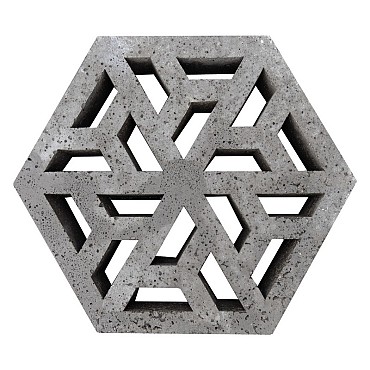 Eco Tegel Waterpasserend 37,5x37,5x7 cm Antraciet