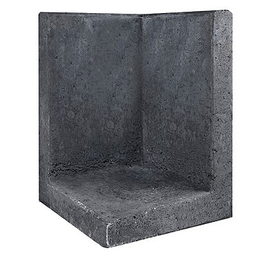 L-Element Hoek 40x40x60 cm Zwart