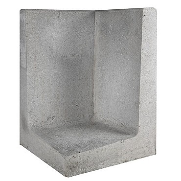 L-Element Hoek 40x40x60 cm Grijs