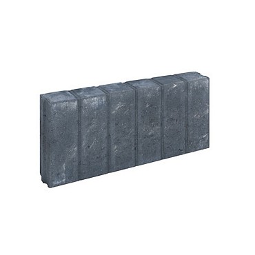 Blokjesband 8x25x50 cm Zwart