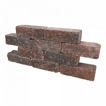 Grani Wall Grey/Black 31x11,5x10 cm getrommeld