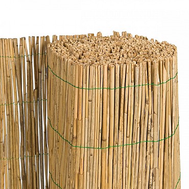Rieten decoratiematten op rol, enkelvoudig H160xL600 cm