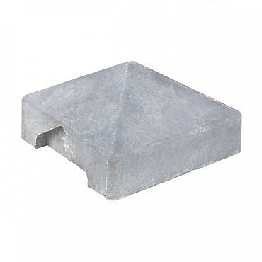 Berton©-afdekpet wit/grijs, diamantkop 14x14x5 cm zonder uitsparing