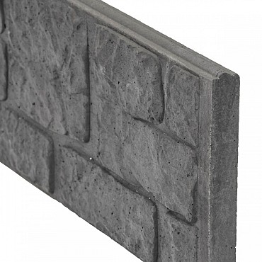 Berton©-motiefplaat antraciet H36xD3,5xL184 cm romeinsmotief