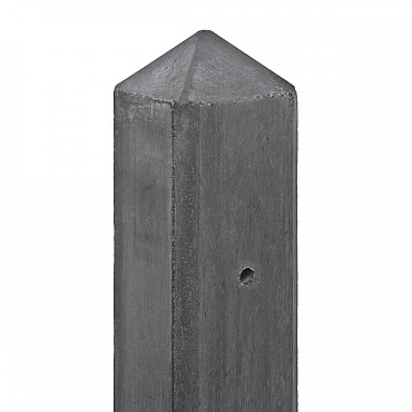Berton©-paal IJssel antraciet, diamantkop 10x10x280 cm T-model
