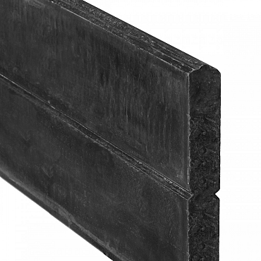 Berton©-motiefplaat smal antraciet gecoat H26xD3,5xL184 cm blokhutprofiel