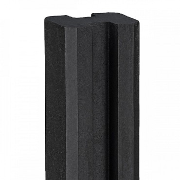 Berton©-sleufpaal Reest antraciet gecoat 11,5x11,5x246 cm hoekmodel
