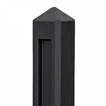 Berton© borderpaal Hunze antraciet gecoat 10x10x145 cm T-model