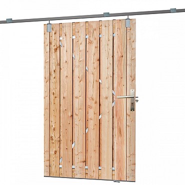 Tuindeur schuifsysteem Douglas H195x130 cm