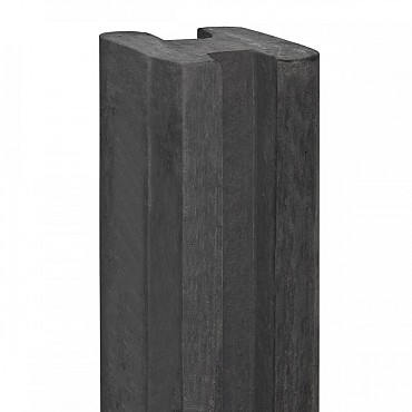 Berton©-E-sleufpaal Vecht antraciet 10x10x180 cm eindmodel