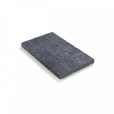 Kassei getrommeld 15x15x5 Zwart