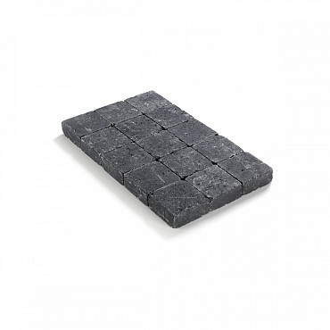 Kassei getrommeld 15x15x6 Zwart