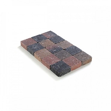 Kassei getrommeld 15x15x6 Herfstkleur