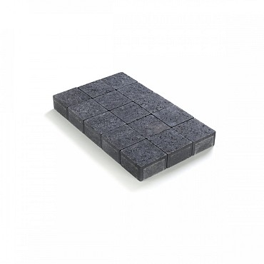 Kassei in-Line Trommeling15x15x8 Zwart - Benor