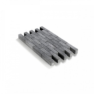 Getrommelde klinker waalformaat in-Line 20x5x6 Grijs-Zwart