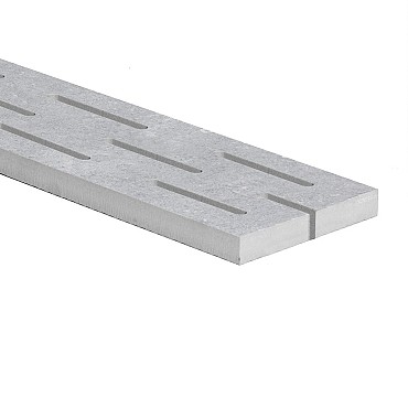 Keramisch rooster 50x13.3 cm dikte 20 mm met horizontale gleuven