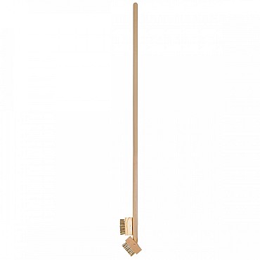 Onkruidborstel - Inclusief reserveborstel - Stalen haren - Houten steel - 140 cm
