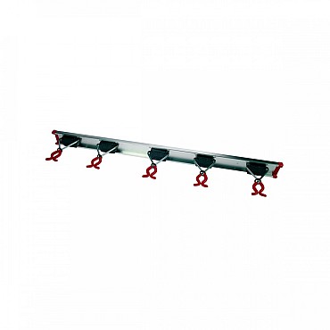 Bruns - Gereedschapsrail - 5 Gereedschapsklemmen - 75 centimeter
