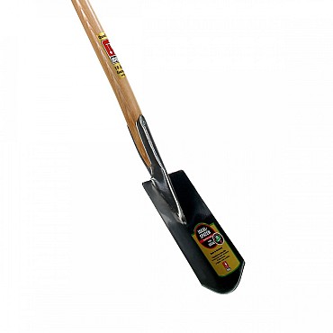 Ideal - Spade - Nr. 2 - Met veerdul - Blank gepolijst - Essenhouten steel - 90 cm
