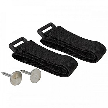 Klittenboomband met gesp 40x2,5cm 2 st