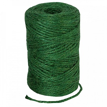 Jute touw groen 90m