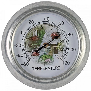 Thermometer analoog 25cm rond