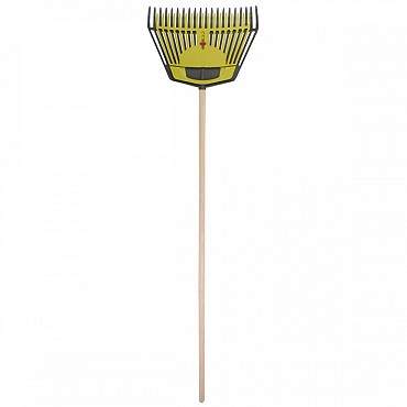 Bladhark - Bladvork - 2-in-1 - Essenhouten steel - 160 cm - Met handbladvork