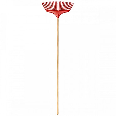 Bladhark - Basic - Kunststof - Houten steel - 140 cm