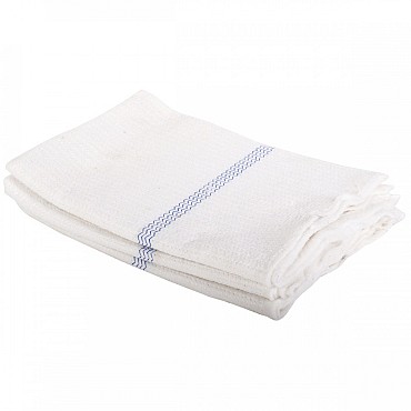 Dweil katoen 50x80cm wit 3 stuks