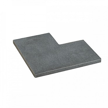 Orient Dark strook gezoet 30 cm breed hoekstuk 50/30x3 cm.