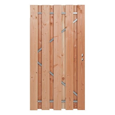 Douglas deur ruw 180x100 cm - stalen frame - universeel