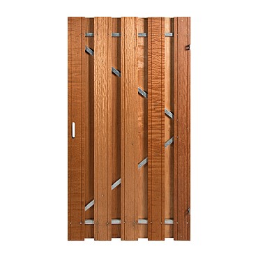 Hardhouten deur met stalen frame 180x100 cm - universeel