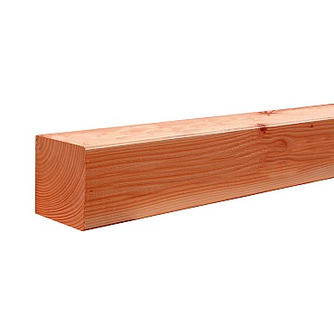 Douglas geschaafde paal 8,5x8,5x400 cm. onbehandeld. ~