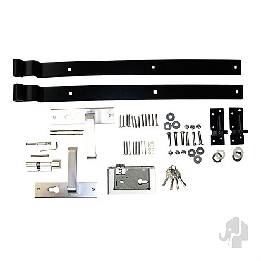 Beslagset 'Basic' (tbv composiet tuindeur)