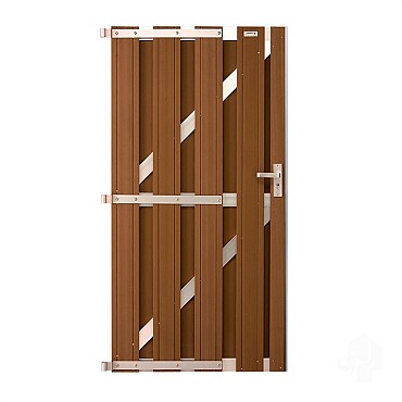 Composiet tuindeur Design Bruin 90x180 cm
