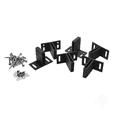 T-beslagset voor composietscherm antraciet (6 st)