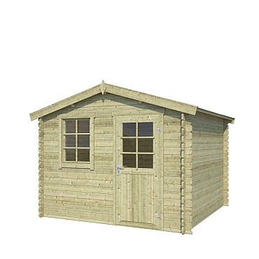 Blokhut Nina 275x230 Olijfgroen Geïmpregneerd