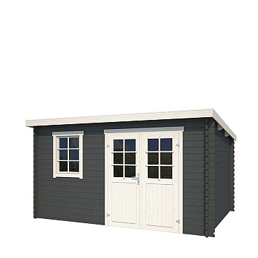 Blokhut Amira 380x175 Carbon Grey-Wit