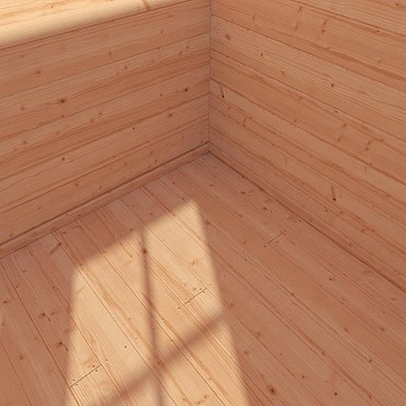 Vloerpakket tuinhuis 3 m² + 1 extra balk