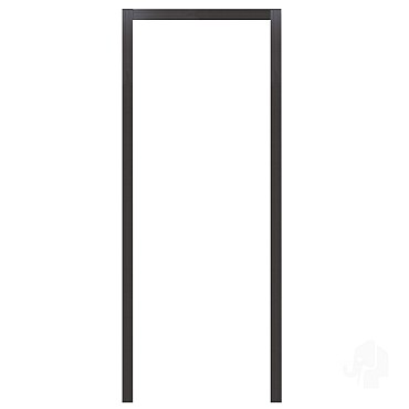 Aluminium kozijn voor composiet tuindeur, antraciet (7x7x300 cm)