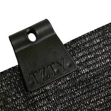 Bevestigingsclip zwart tbv gaasdoeken - 10 stuks